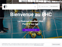 Tablet Screenshot of ploermelhandball.com